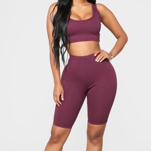 Fashion Nova Biker Short Set - BOGO FREE